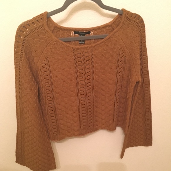 Forever 21 Sweaters - Forever 21 crochet sweater with bell sleeves