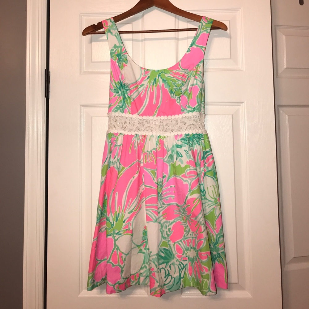 Lilly Pulitzer Rosemarie Dress with Lace detail