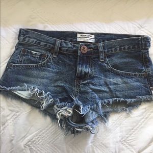 Dark blue jean shorts