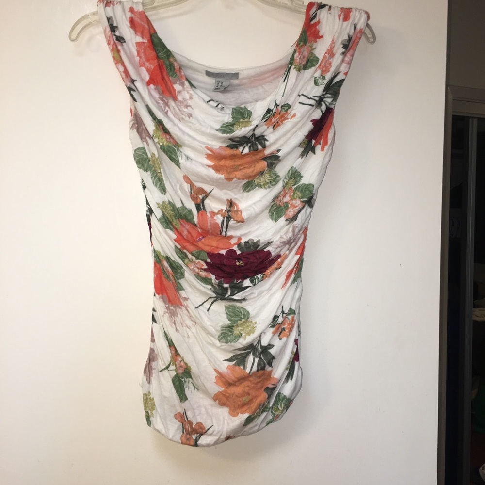 H&M ruched cowl neck top - XS