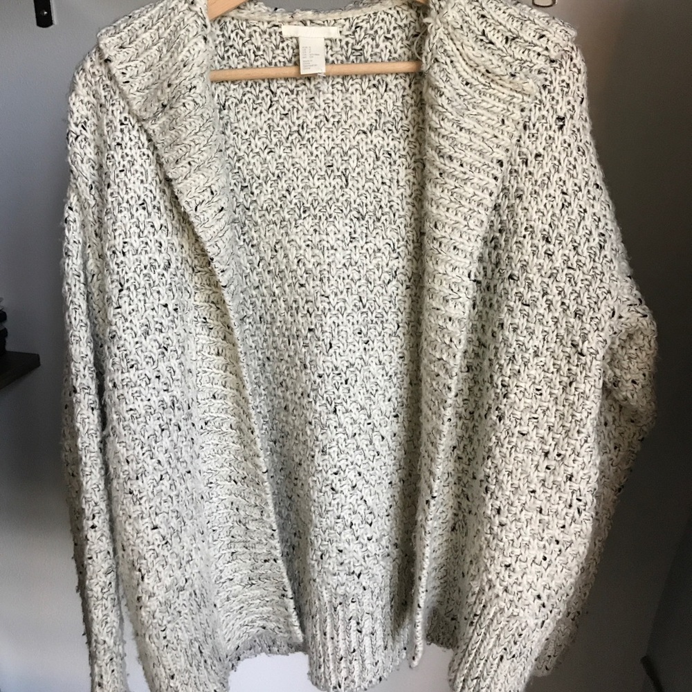 Oversized knit H&M sweater-hoodie