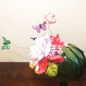 Fascinator Facinator Headband Butterfly and Flower