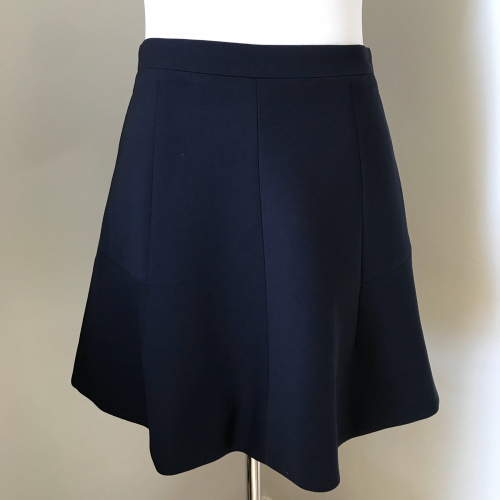 J.Crew Navy A-Line Mini Skirt