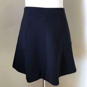 J.Crew Navy A-Line Mini Skirt