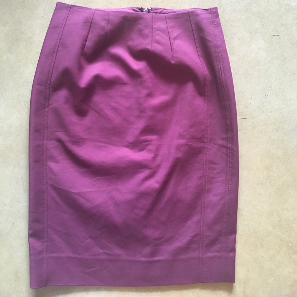 Purple Pencil Skirt WHBM