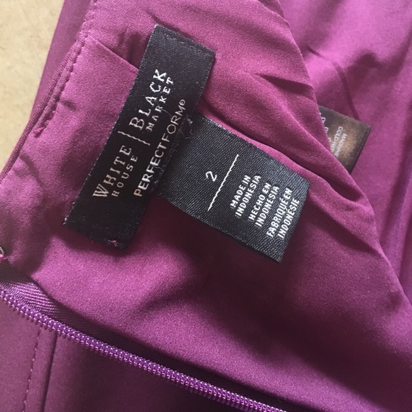 Purple Pencil Skirt WHBM - Picture 5 of 7