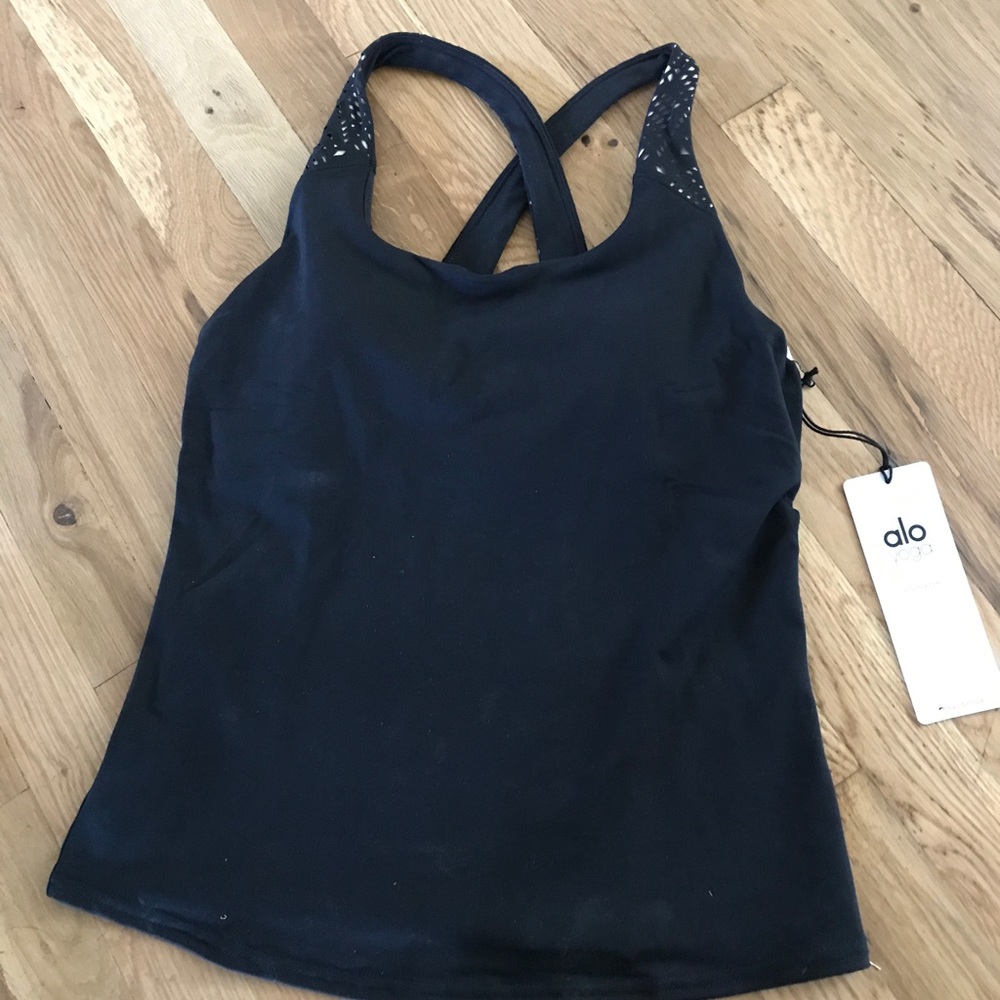 NWT Black Alo Yoga Tank top