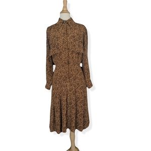 LAST CHANCE! Gucci Print Dress, black & gold, 90s