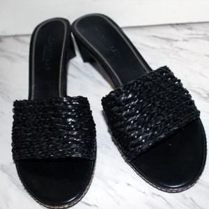 Cole Haan 2 1/4" heel slip on dress shoe.