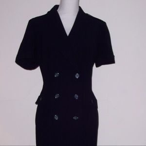 Danny & Nicole NY Navy Blue Short Sleeve Dress 12