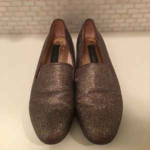 Steve Madden Sparkle Glitter Loafers, size 6.5