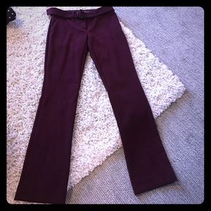 Burgundy dress pants Size 00 petite drew fit