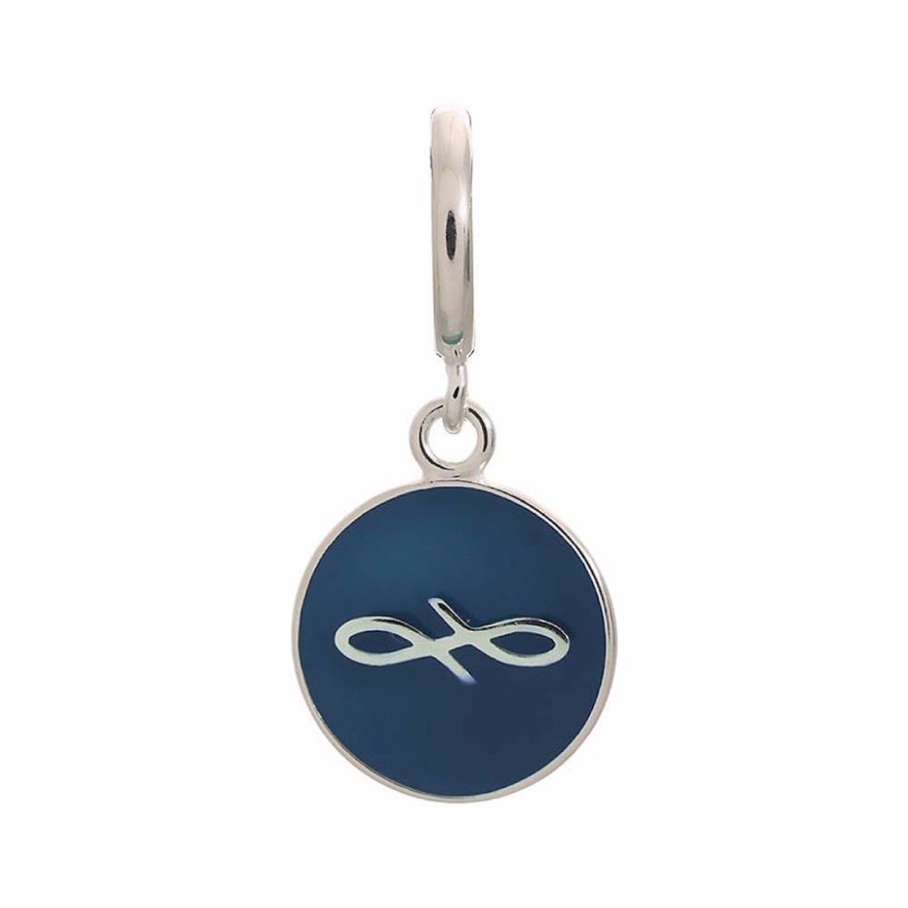 Endless Navy Enamel Coin Charm 43307-8
