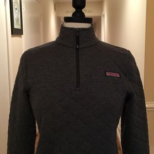 Vineyard Vines Gray Quarter Zip