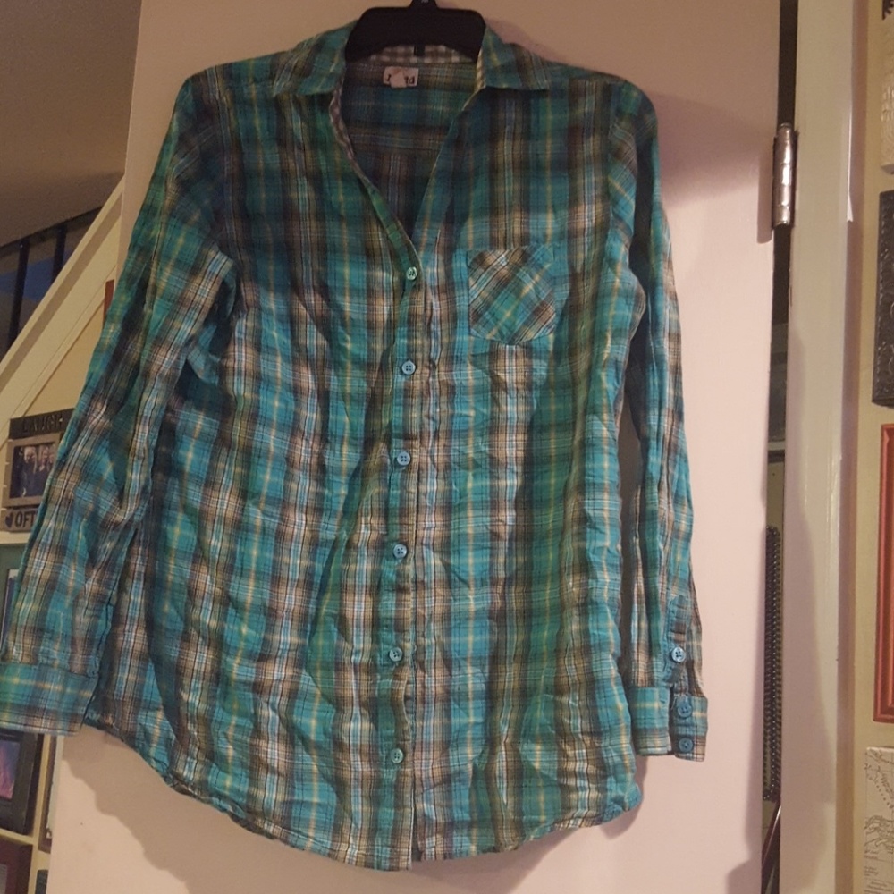 Plaid blouse