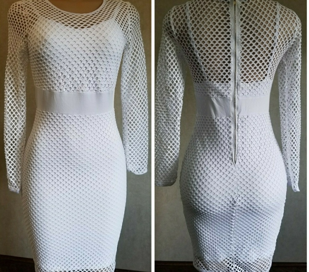 Final Price 🚨 fashion white dress new size L - Picture 2 of 3