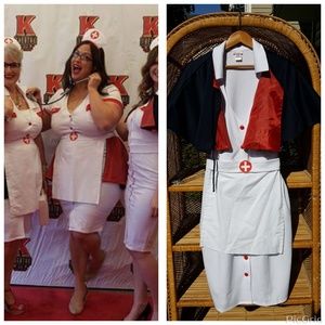 Plus size vintage nurse costume 3x