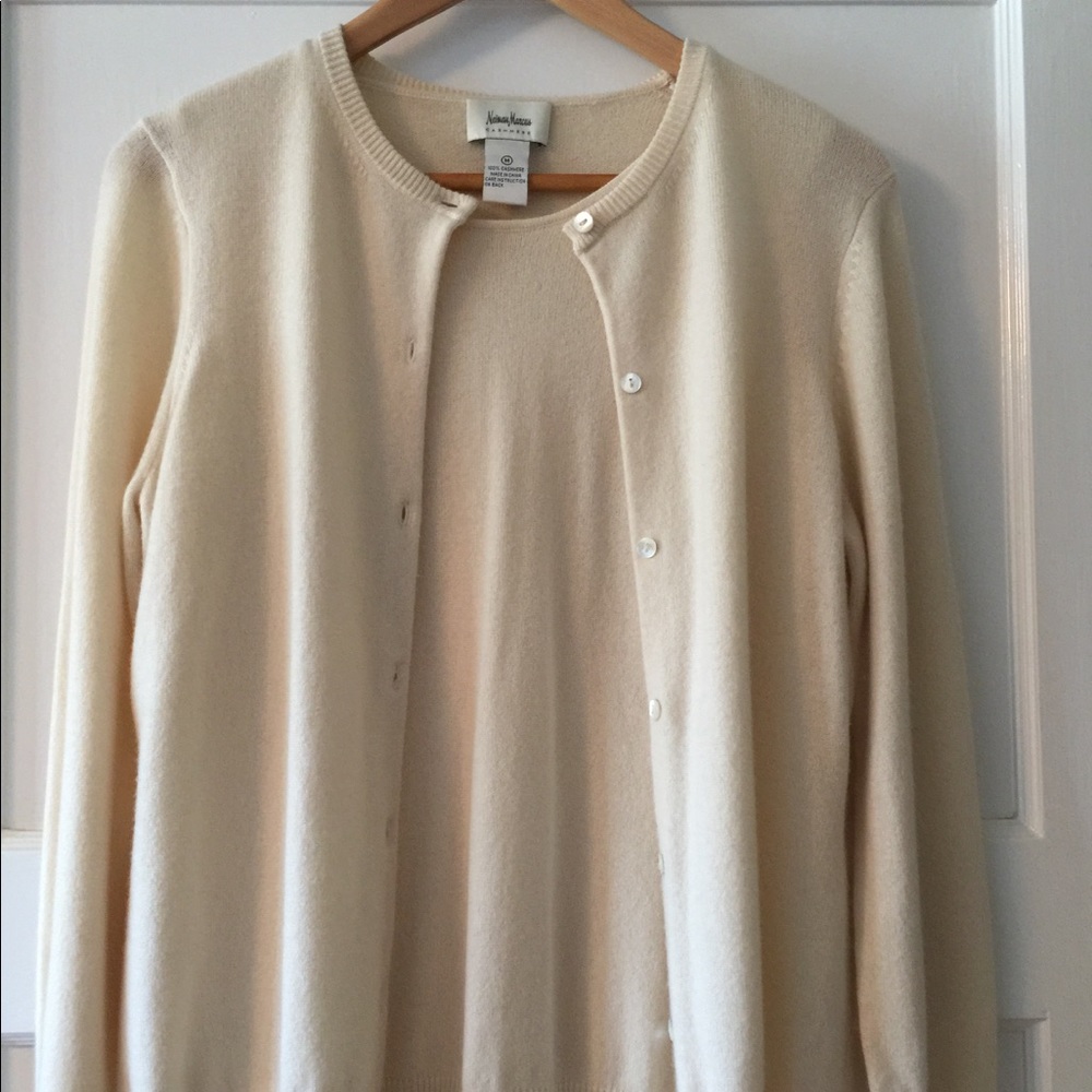Neiman Marcus cashmere cardigan set