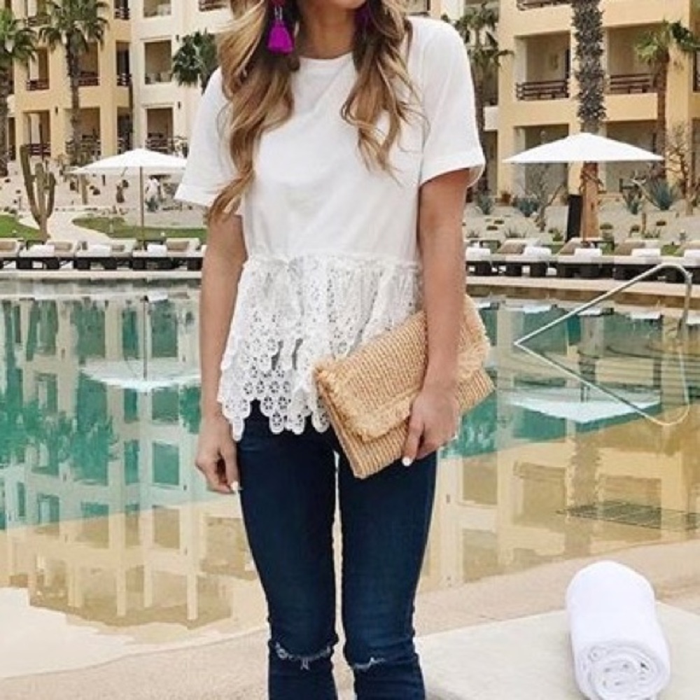 Endless rose eyelet tshirt