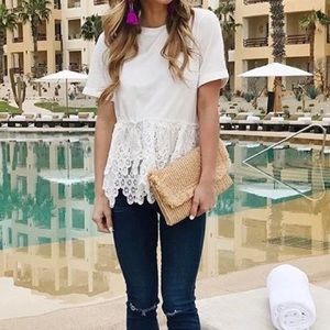 Endless rose eyelet tshirt