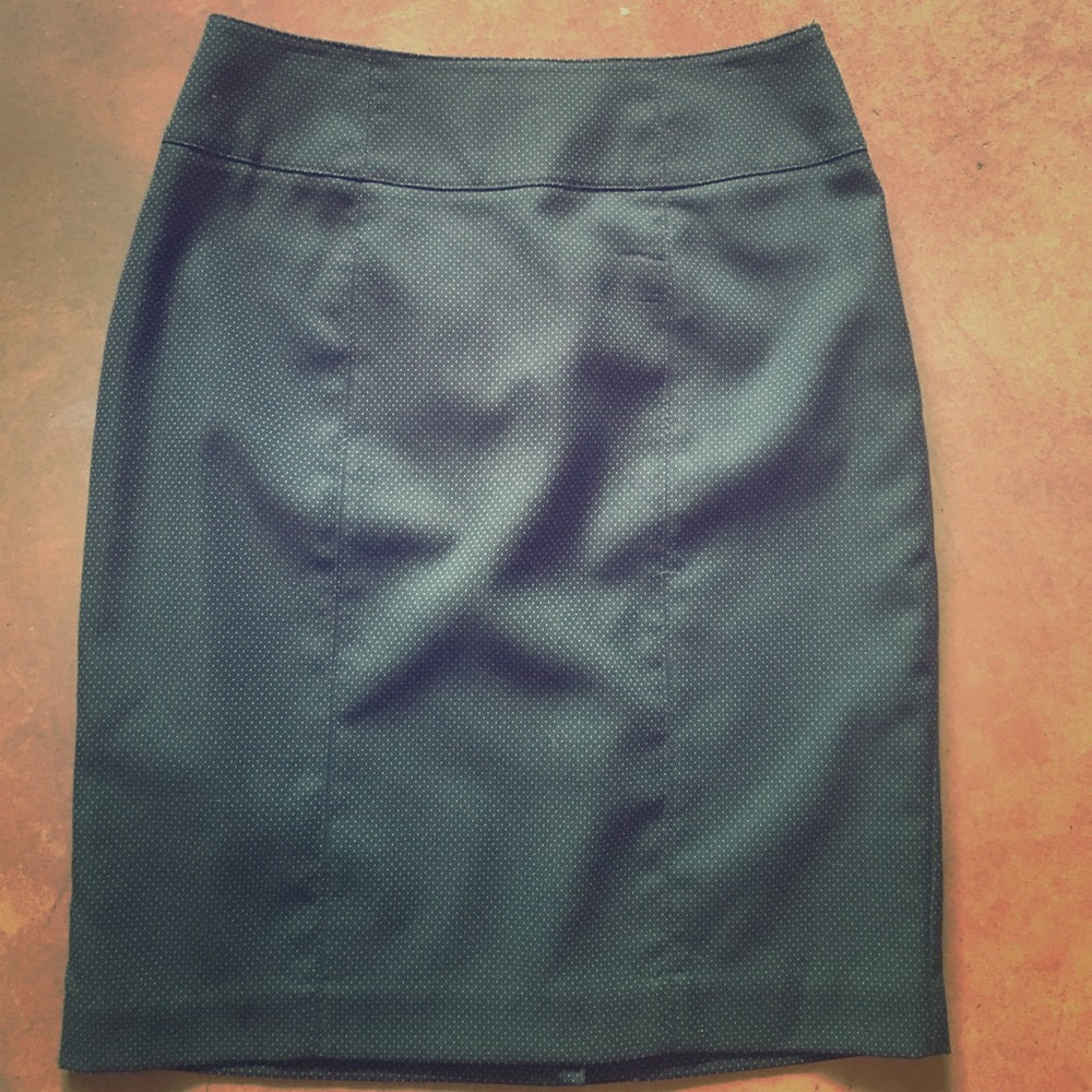 Green Dot Pencil Skirt