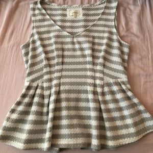 Anthropologie peplum top