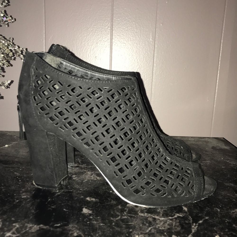 Open Toed Ankle Booties