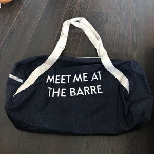 Private Party Meet Me At The Barre gym bag