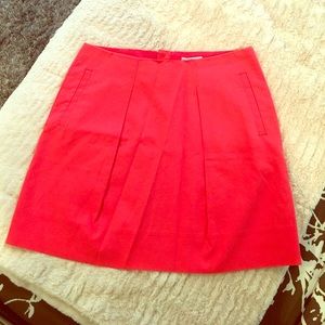 J Crew Coral a-lined skirt- sz 6