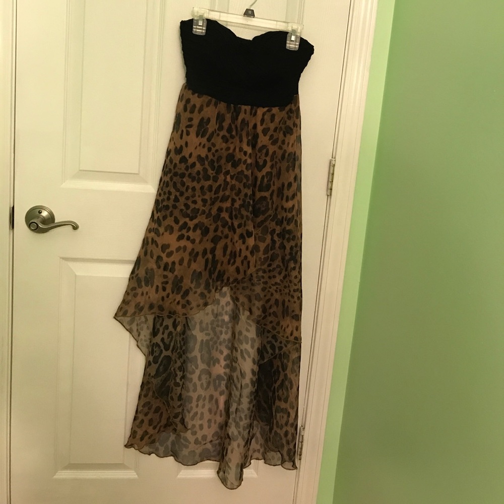 Sleeveless high low dress