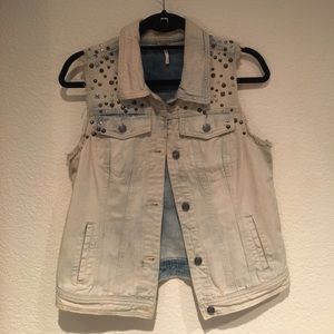 Free People Denim Vest