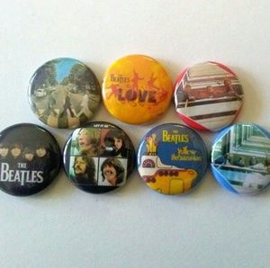 7 Beatles Pin Lot