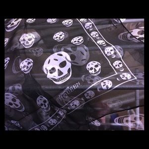 Alexander McQueen Skull Chiffon Scarf
