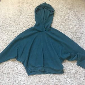 Urban Outfitters soft turquoise cropped sweater