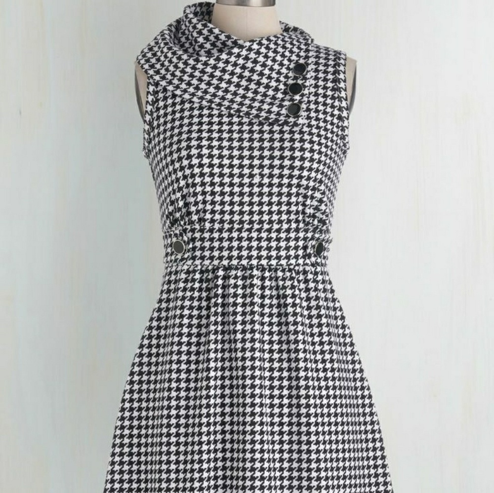 🚫SOLD🚫 Coach Tour dress in houndstooth, 1X