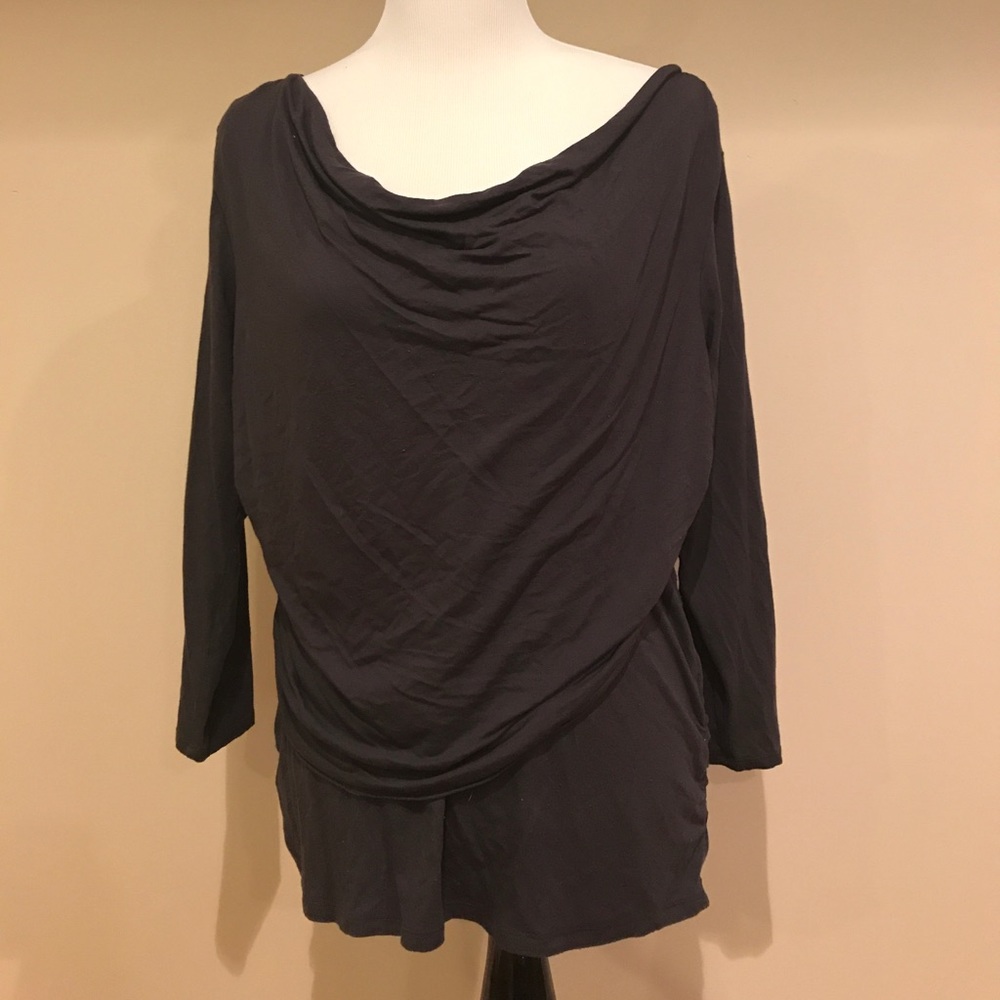 Motherhood nursing long sleeve shirt gray large