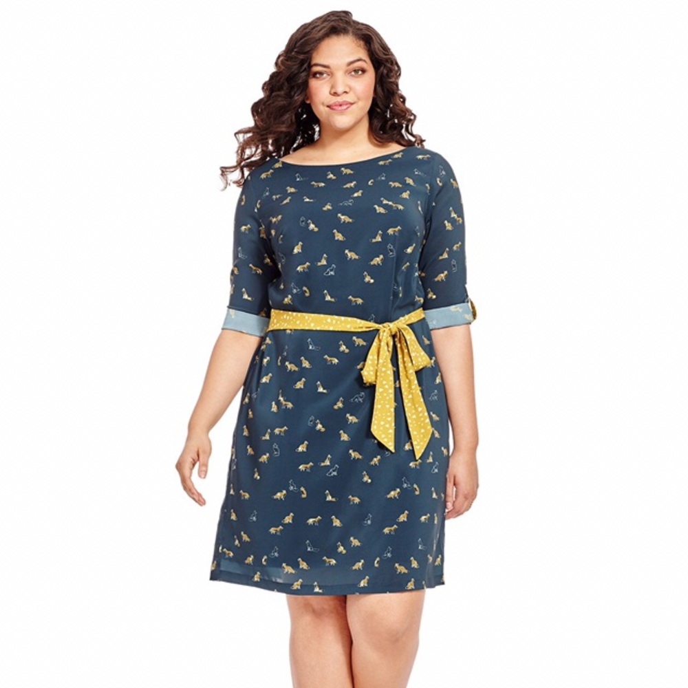 *SOLD*Isabel and Alice Belted Shift Dress