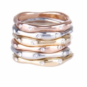 Chloe + Isabel Set of Six Stackable Rings