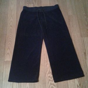 S/M Juicy Couture Black Terry Cloth Pants