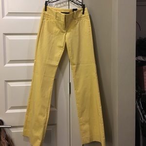 Pale yellow dress pants Size 0
