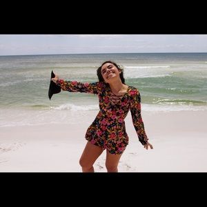 EXPRESS FLORAL ROMPER