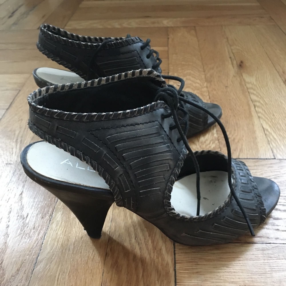 Edgy black heels