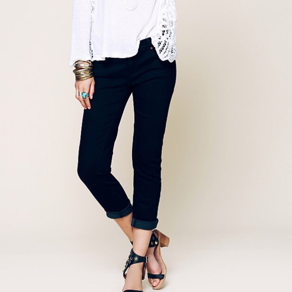Free People Rolled Crop Skinny