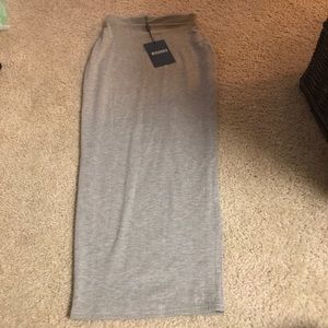 Missguided Jersey grey skirt. New with tags!