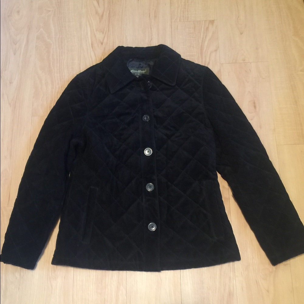 Eddie Bauer Quilted Leather Jacket