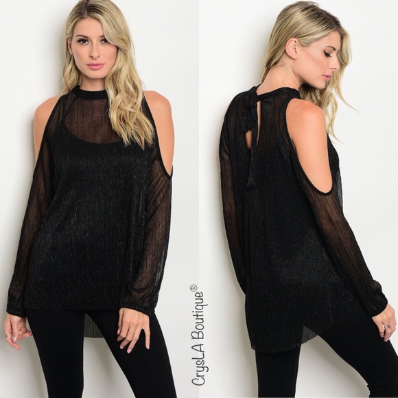 Tops - 🎉FINAL SALE🎉✨ Shimmer Long Sleeve Top✨