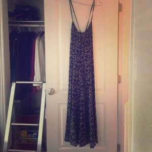 Low back cut maxi dress