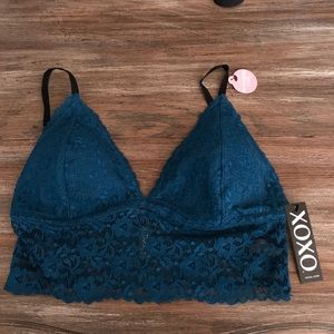 NWT blue lace bralette