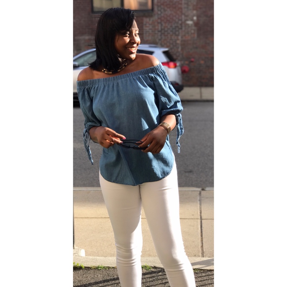 Off the shoulder blouse
