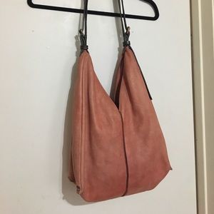 Anthropologie Holding Horses Pink Leather Bag